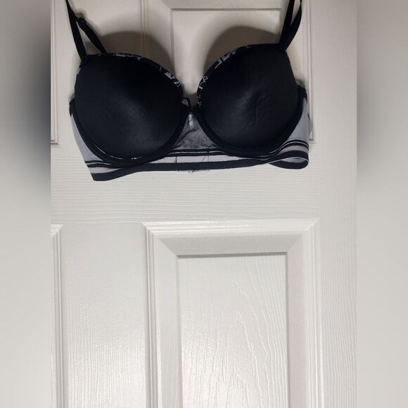 XOXO 36C Black Gray Padded No Underwired Intimate & Sleepwear Women's Bra - Picture 9 of 10